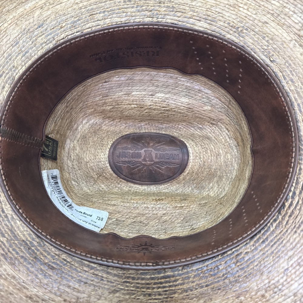 Jason Aldean by Resistol Amarillo Sky Cowboy Hat 7 3/8 Western Rodeo Concert - Picture 5 of 10